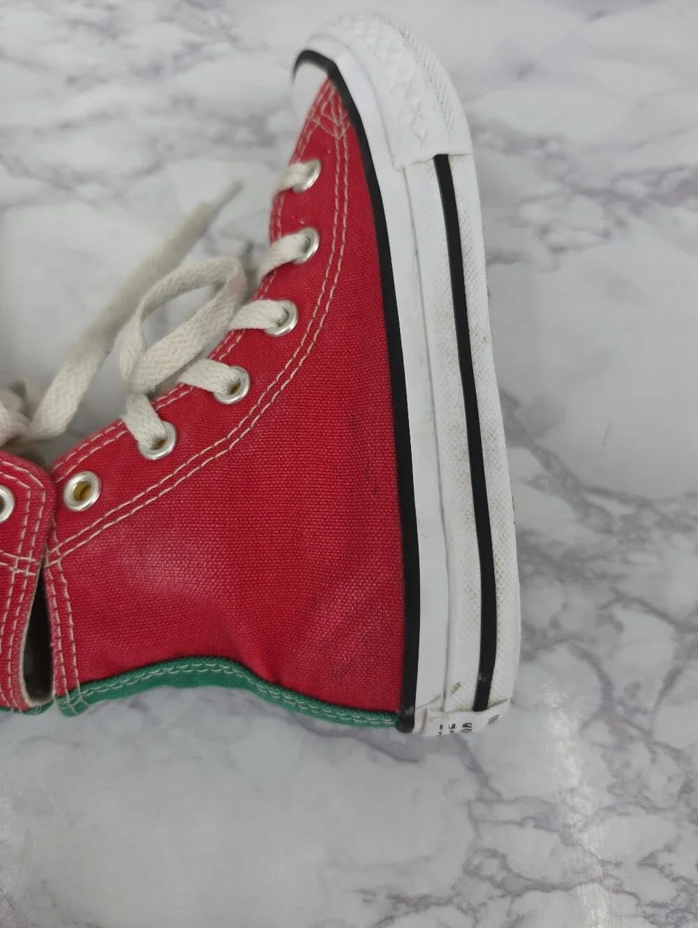 Converse Kids' High Top Sneakers Primary Colors Colorblock Red Blue Yellow Green